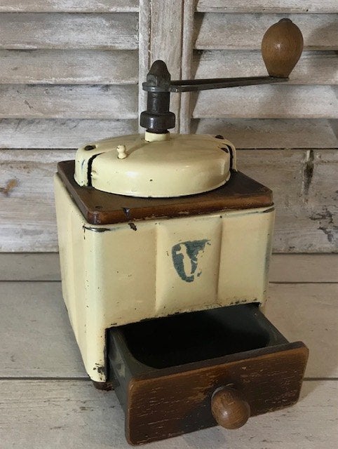 Antieke Franse koffiemolen van Peugeot Frères, Antiek en Kunst, Antiek | Keukenbenodigdheden, Ophalen of Verzenden