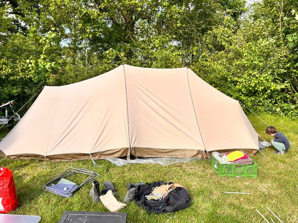 ESVO Mohawk lichtkatoenen tent, Ophalen, Gebruikt, Tot en met 3