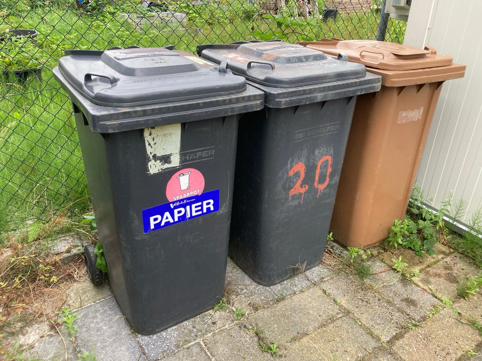 Kliko papier container of zo., Ophalen