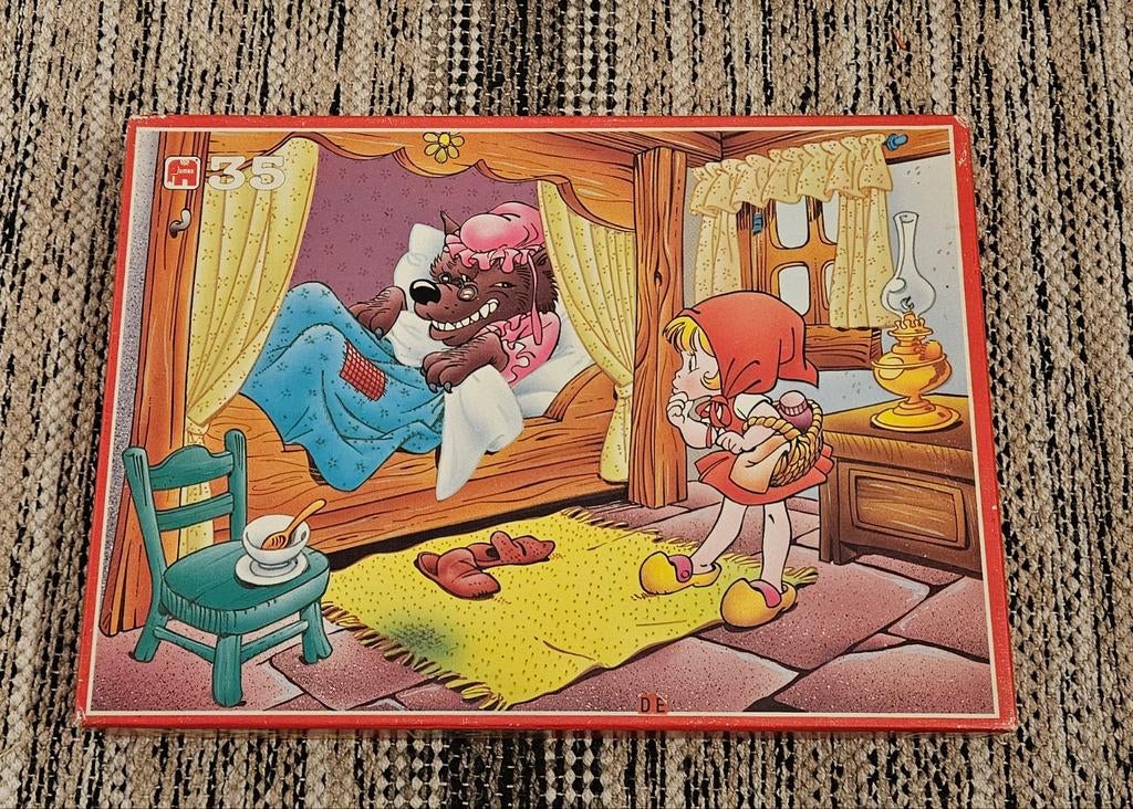 Roodkapje puzzel, Ophalen, 10 tot 50 stukjes, Gebruikt, 4 tot 6 jaar