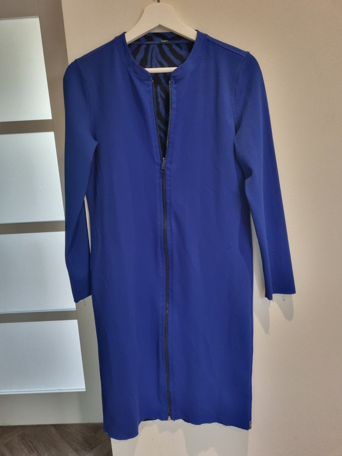 Lizzy&Coco Jurk/Jasje M/38-40 - Omkeerbaar Travelstof, Kleding | Dames, Maat 38/40 (M), Blauw, Ophalen of Verzenden, Zo goed als nieuw