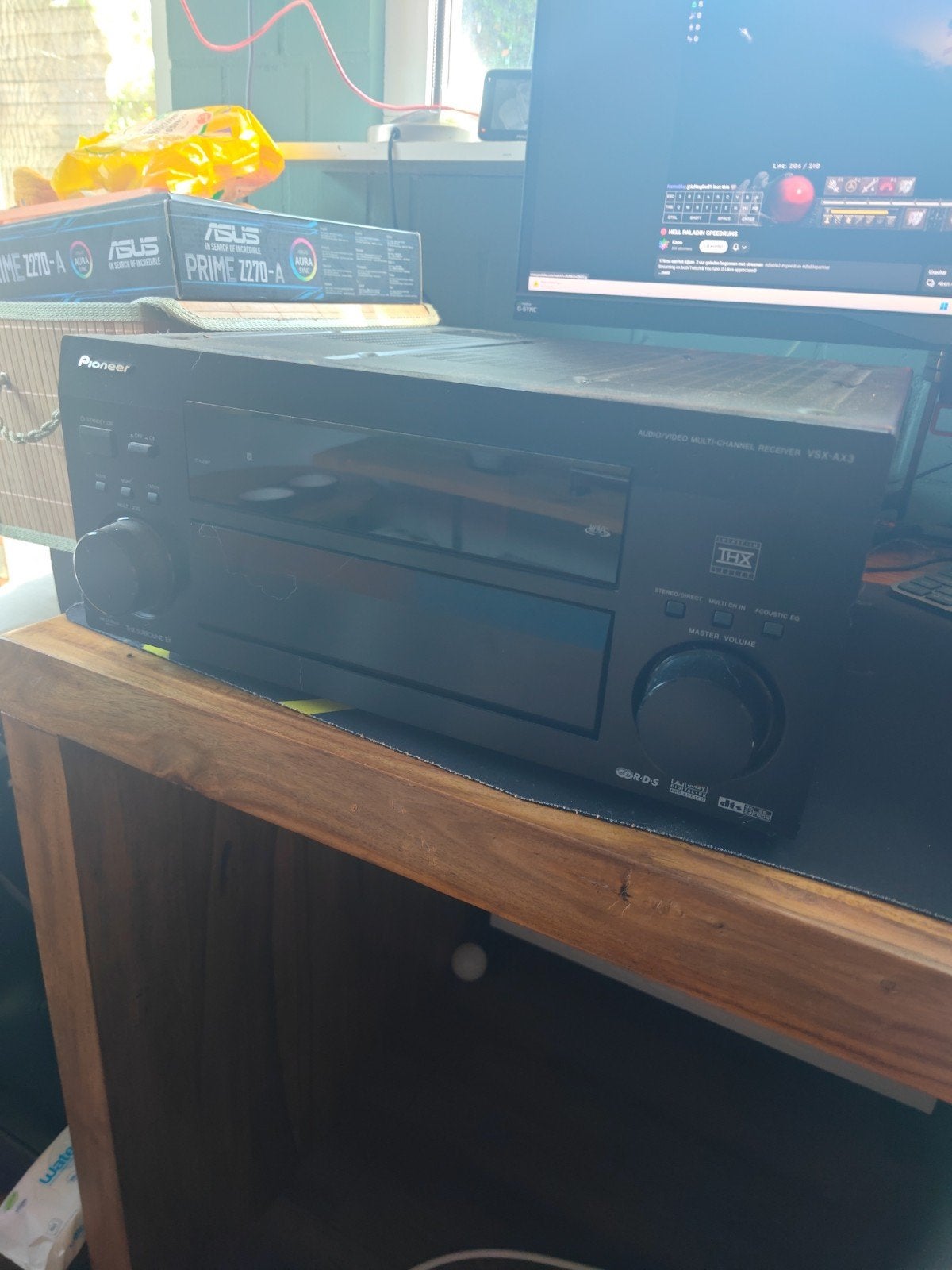 Pioneer VSX-AX3 THX Receiver - Goed Werkend, Ophalen of Verzenden, 120 watt of meer, Pioneer