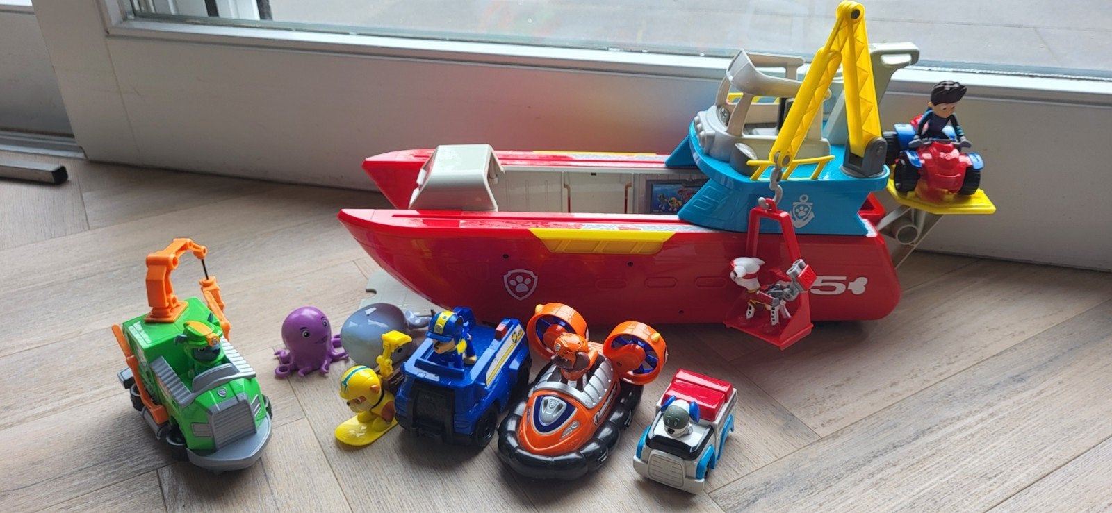 Paw Patrol Sea Patroller incl meerdere voertuigen, Kinderen en Baby's, Speelgoed | Actiefiguren, Ophalen of Verzenden
