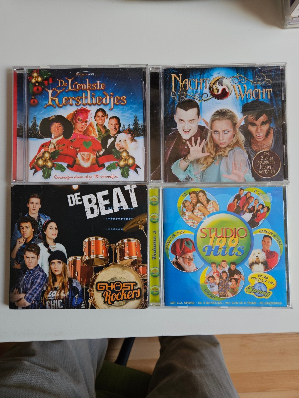 4 Studio 100 CD's: Nachtwacht, Rockers, Kerstliedjes,, Ophalen of Verzenden, Zo goed als nieuw, 3 tot 5 jaar, Muziek