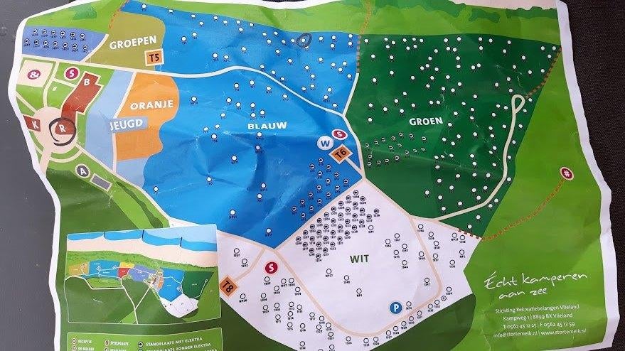 Tent te huur op Stortemelk Vlieland, vak blauw 7305, Ophalen of Verzenden, Gebruikt, Tot en met 6