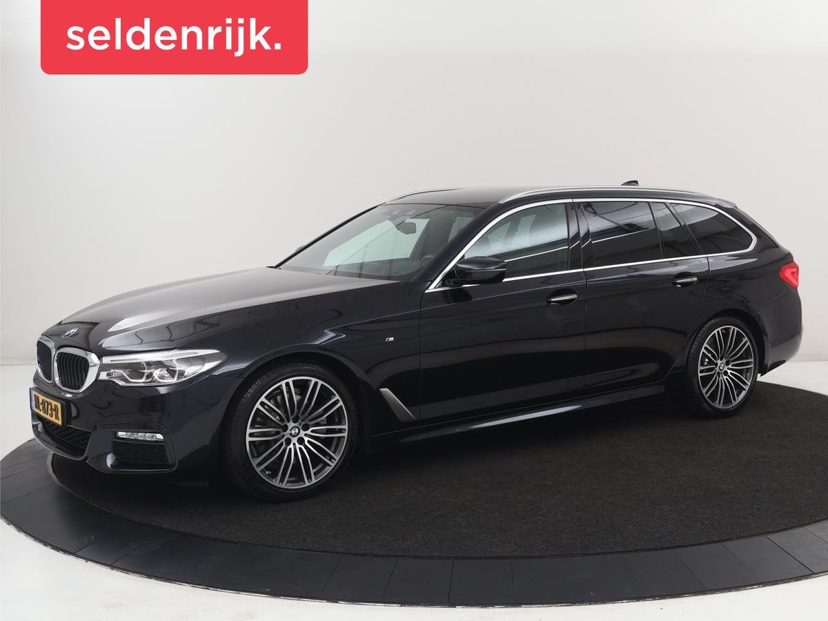 BMW 5-serie 520i M Sport | Head-Up | Leder | Stoelverwarming, Auto's, Automaat, 1998 cc, Achterwielaandrijving, Gebruikt