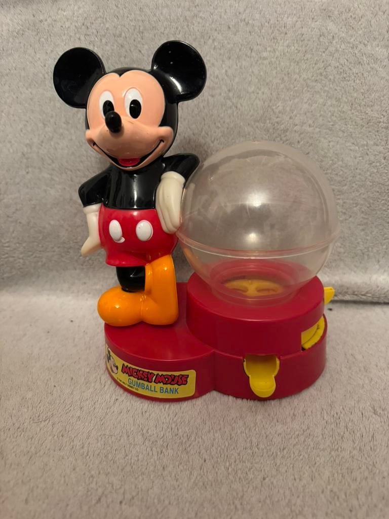 Kauwgomballen automaat Mickey Mouse, Ophalen of Verzenden, Mickey Mouse, Gebruikt, Beeldje of Figuurtje