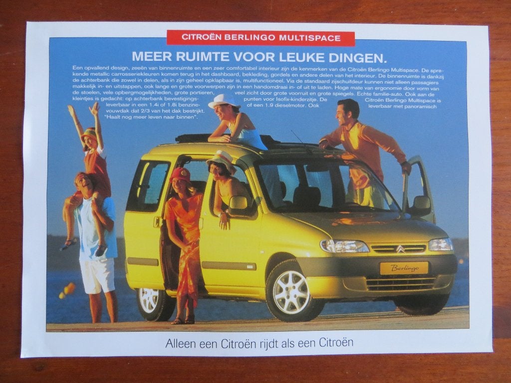 Citroën Berlingo Multispace (jan. 1999), Verzenden, Nieuw, Citroën