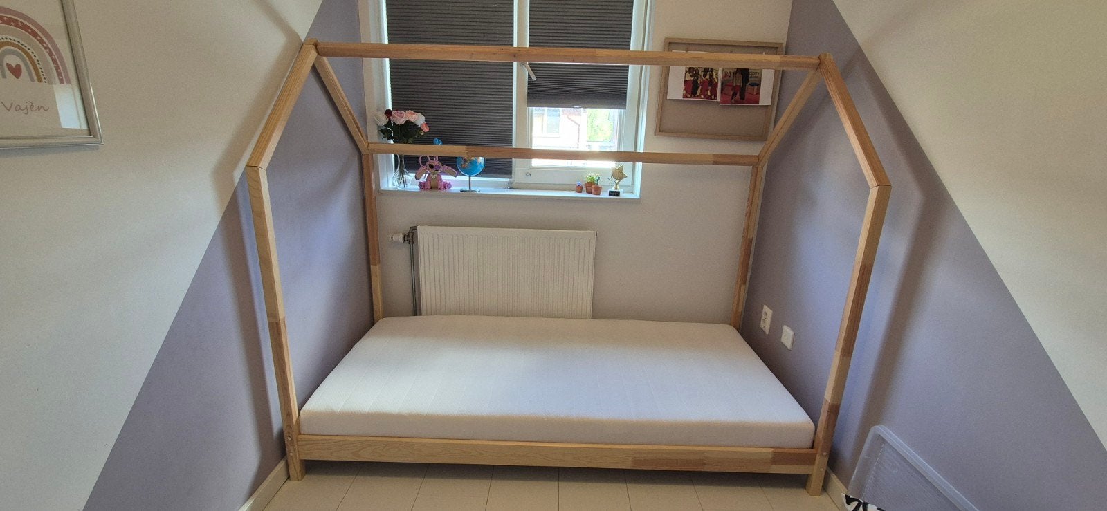 Houten huisbed 180x80 cm, 150 cm hoog, Ophalen, Zo goed als nieuw, Hout, 80 cm