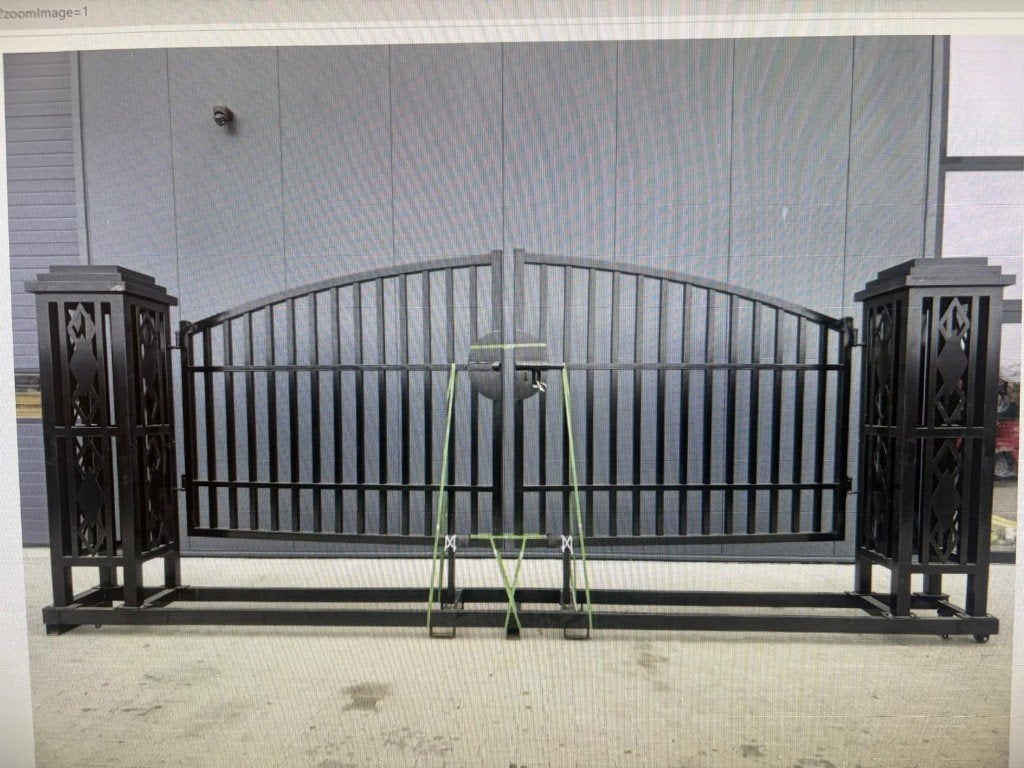toegangspoort/Hek compleet met palen, Tuin en Terras, Tuinhekken en Hekwerk, Met poort, Nieuw, Ophalen of Verzenden, Sierhekwerk