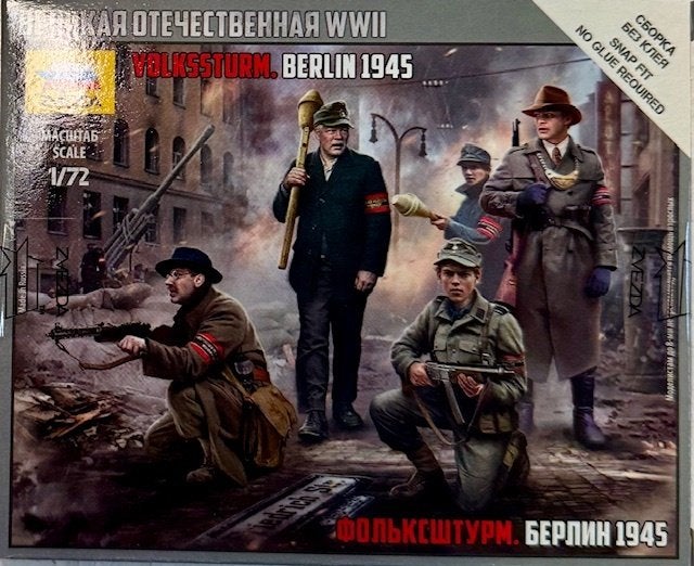 Coelianmodels, Zvezda, 6272, Volksturm Berlijn, 1/72, € 6,99, Hobby en Vrije tijd, Modelbouw | Figuren en Diorama's, Ophalen of Verzenden