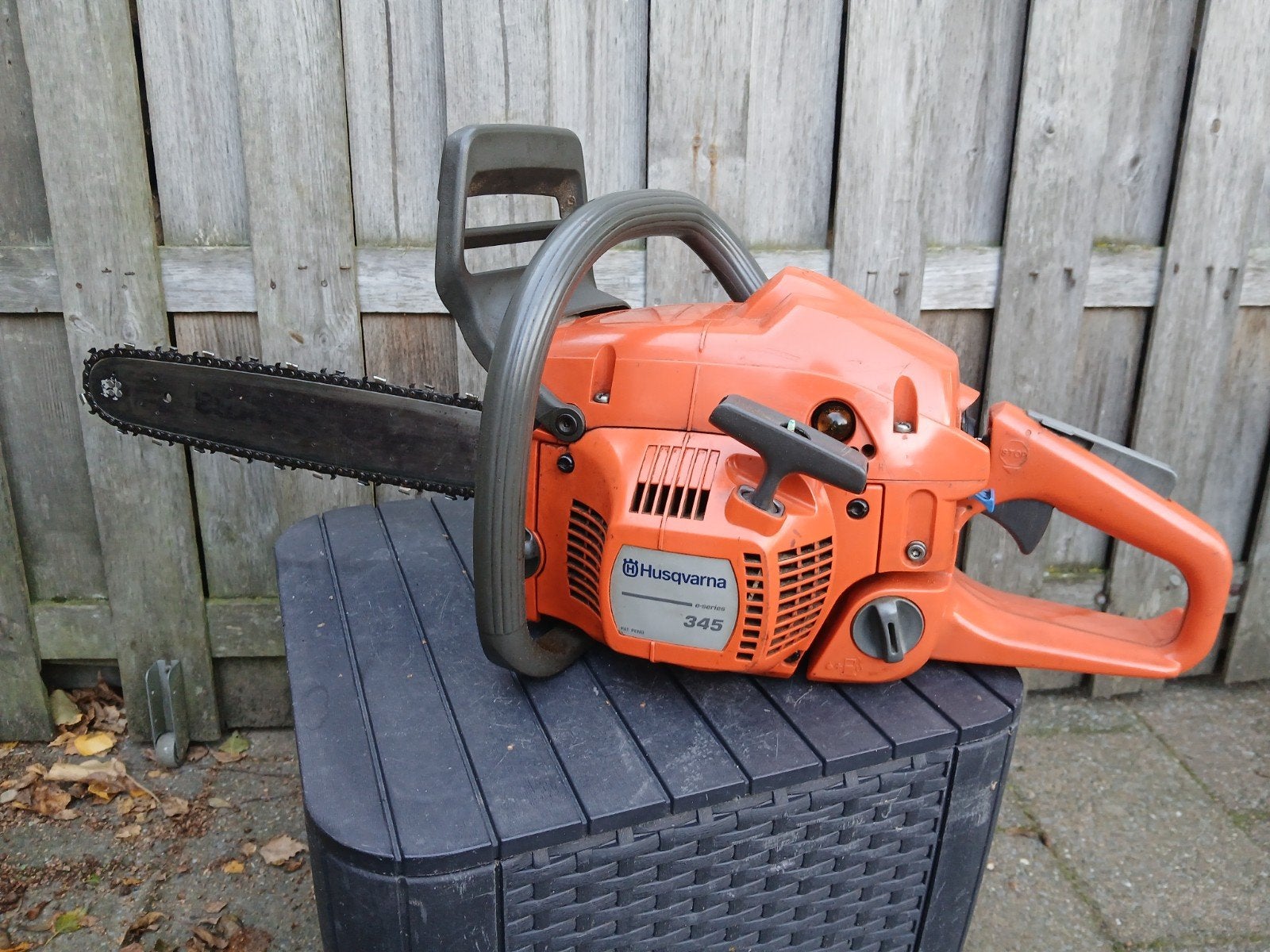 Husqvarna 345 E kettingzaag motorzaag, Ophalen of Verzenden, Gebruikt, Benzine, Husqvarna 345
