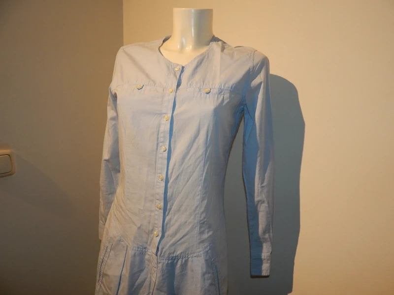 Isabel Marant etoile hemels blauwe blouse look jurk 1/S, Isabel Marant, Zo goed als nieuw, Knielengte, Maat 36 (S)