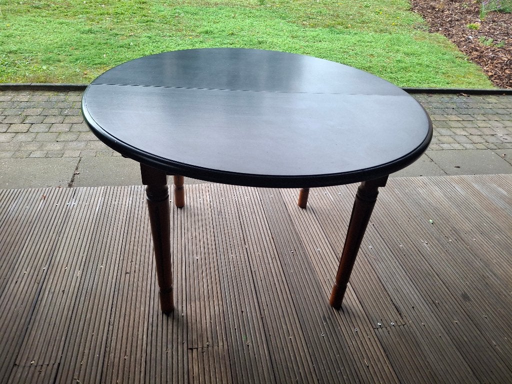 Ronde uitklap tafel, Antiek en Kunst, Ophalen