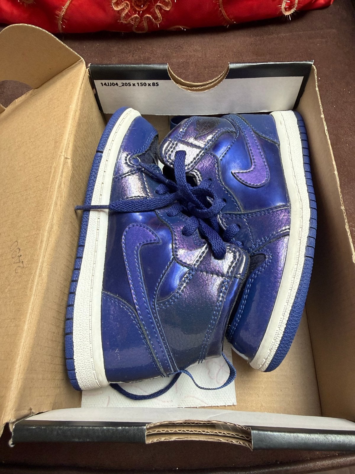 Jordan 1 Retro High BT - Blauw - Maat 26, Kinderen en Baby's, Kinderkleding | Schoenen en Sokken, Ophalen of Verzenden, Zo goed als nieuw