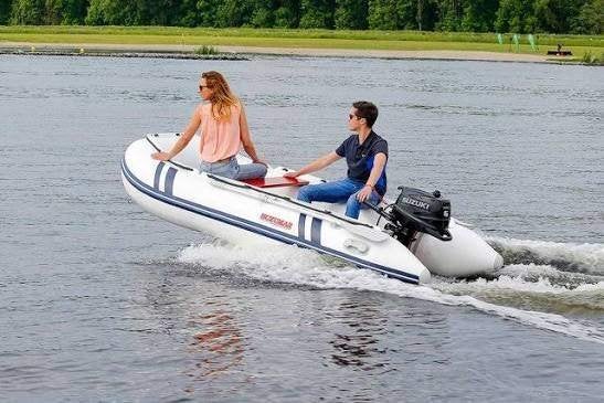 Suzumar 320 boot met Suzuki 6pk motor (2024), Watersport en Boten, Ophalen, Aluminium, Peddels, 6 pk