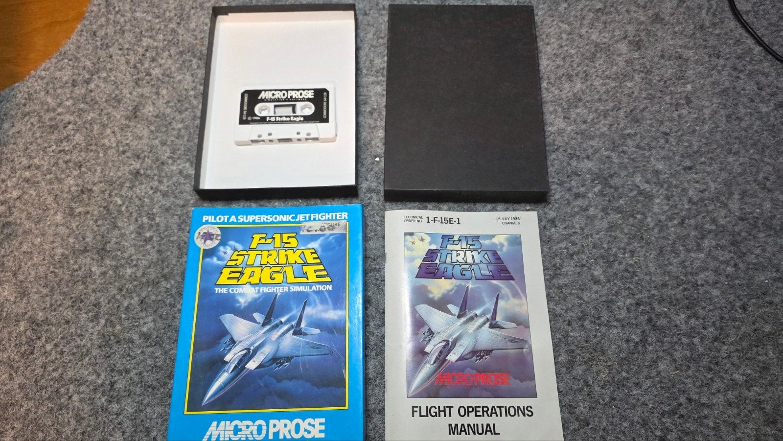 Commodore F-15 Strike Eagle spel Micro Prose, Ophalen