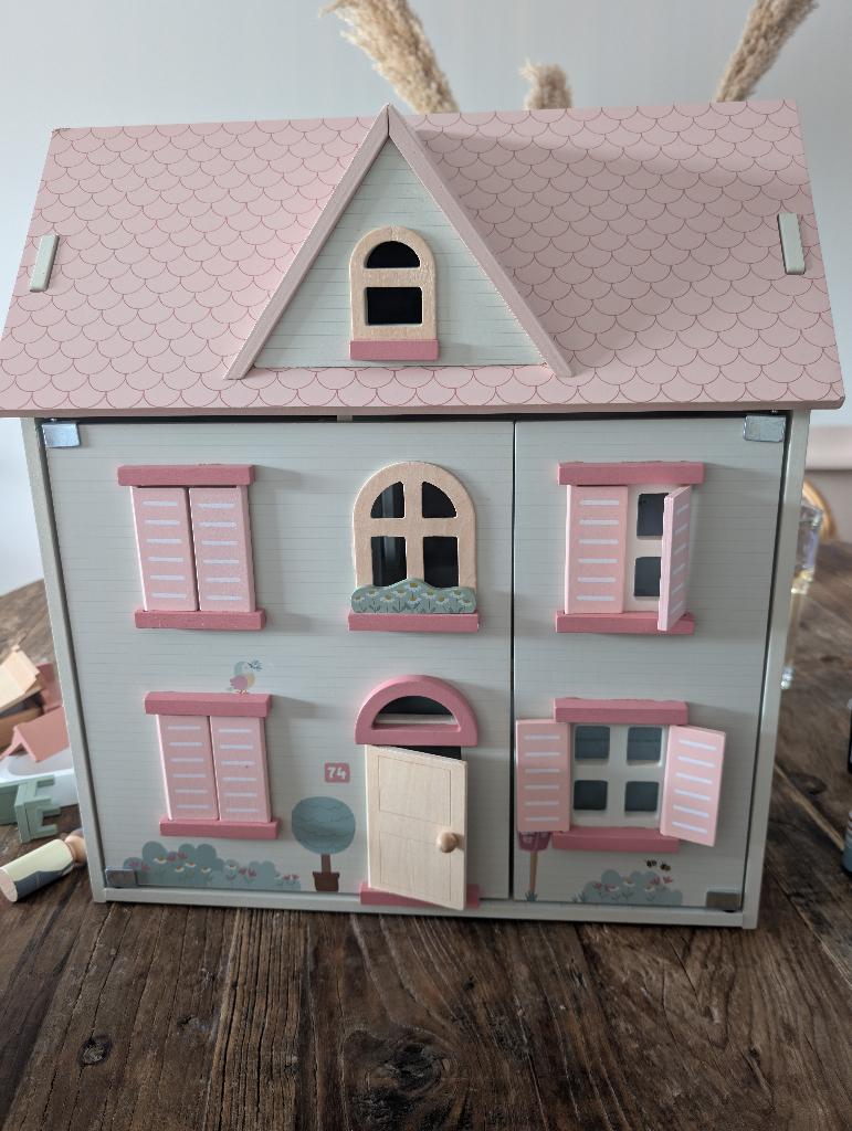Little Dutch poppenhuis met extra nieuwe achterkant., Kinderen en Baby's, Speelgoed | Poppenhuizen, Ophalen, Zo goed als nieuw