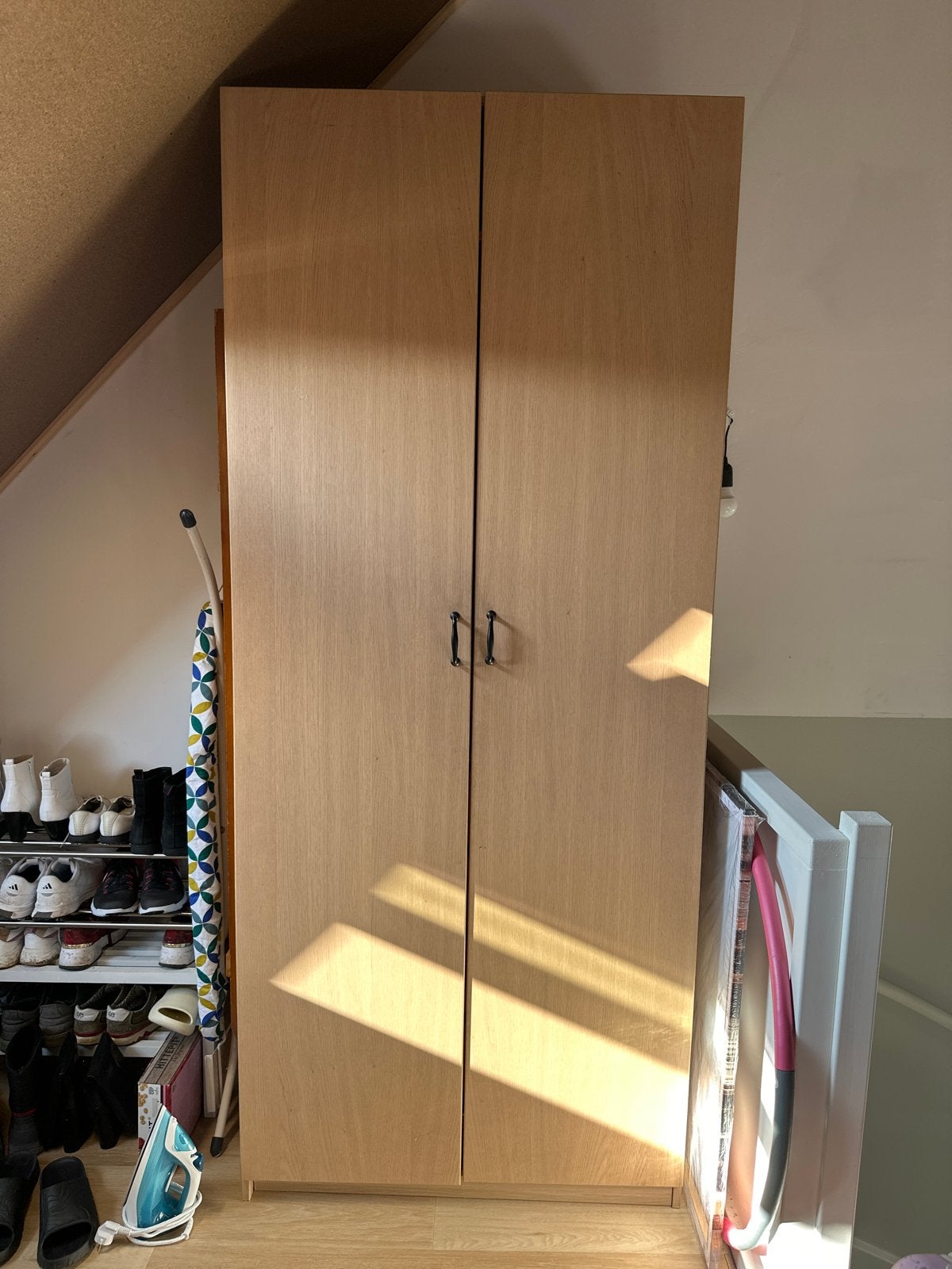 Pax Kledingkast 100 x 60 x 236 met deuren lades en hangroede, Ophalen, Gebruikt, 200 cm of meer, 50 tot 100 cm
