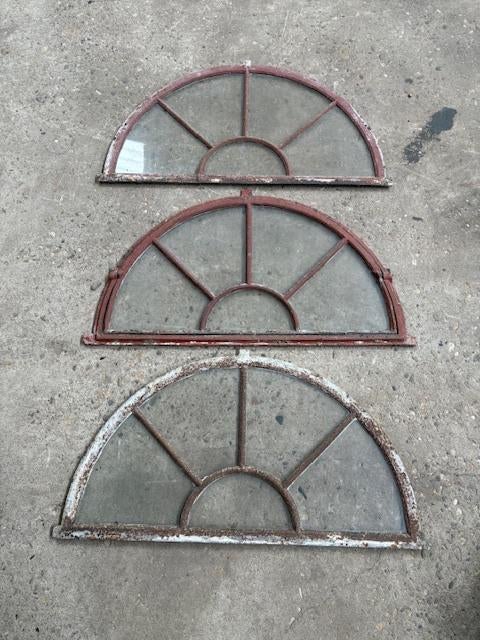 Stalramen, stalen ramen, Stalraam half rond, Doe-het-zelf en Verbouw, Glas en Ramen, Ophalen, Gebruikt, Minder dan 80 cm, 80 tot 120 cm