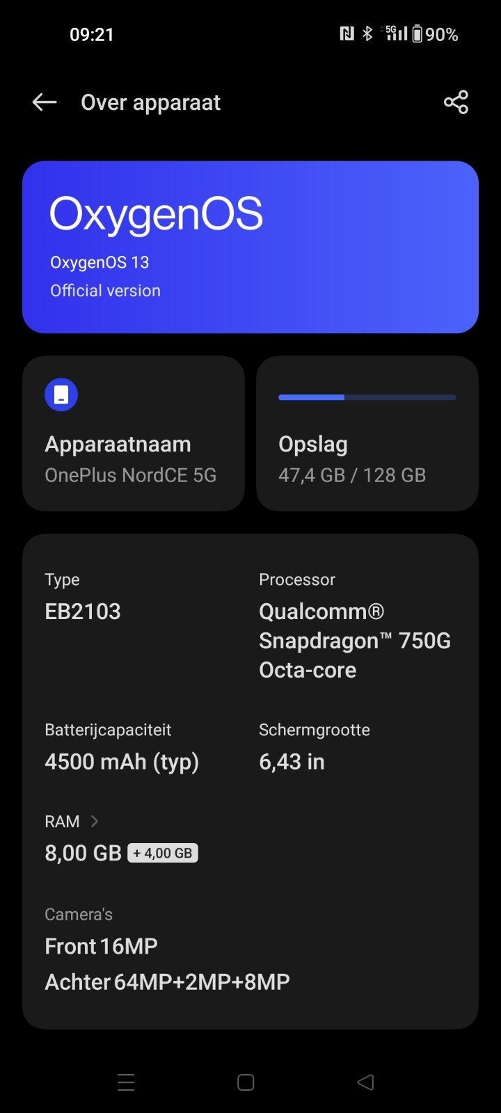 OnePlus Nord CE 5G - 128GB - Zo goed als nieuw, Ophalen, Zo goed als nieuw