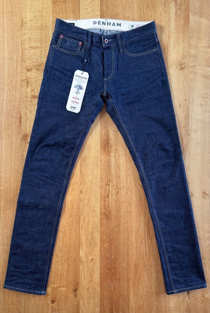 DENHAM, Japanese Artisan Razor Slim Fit, on gedragen, unworn, Ophalen, Blauw, Nieuw, W33 - W34 (confectie 48/50)