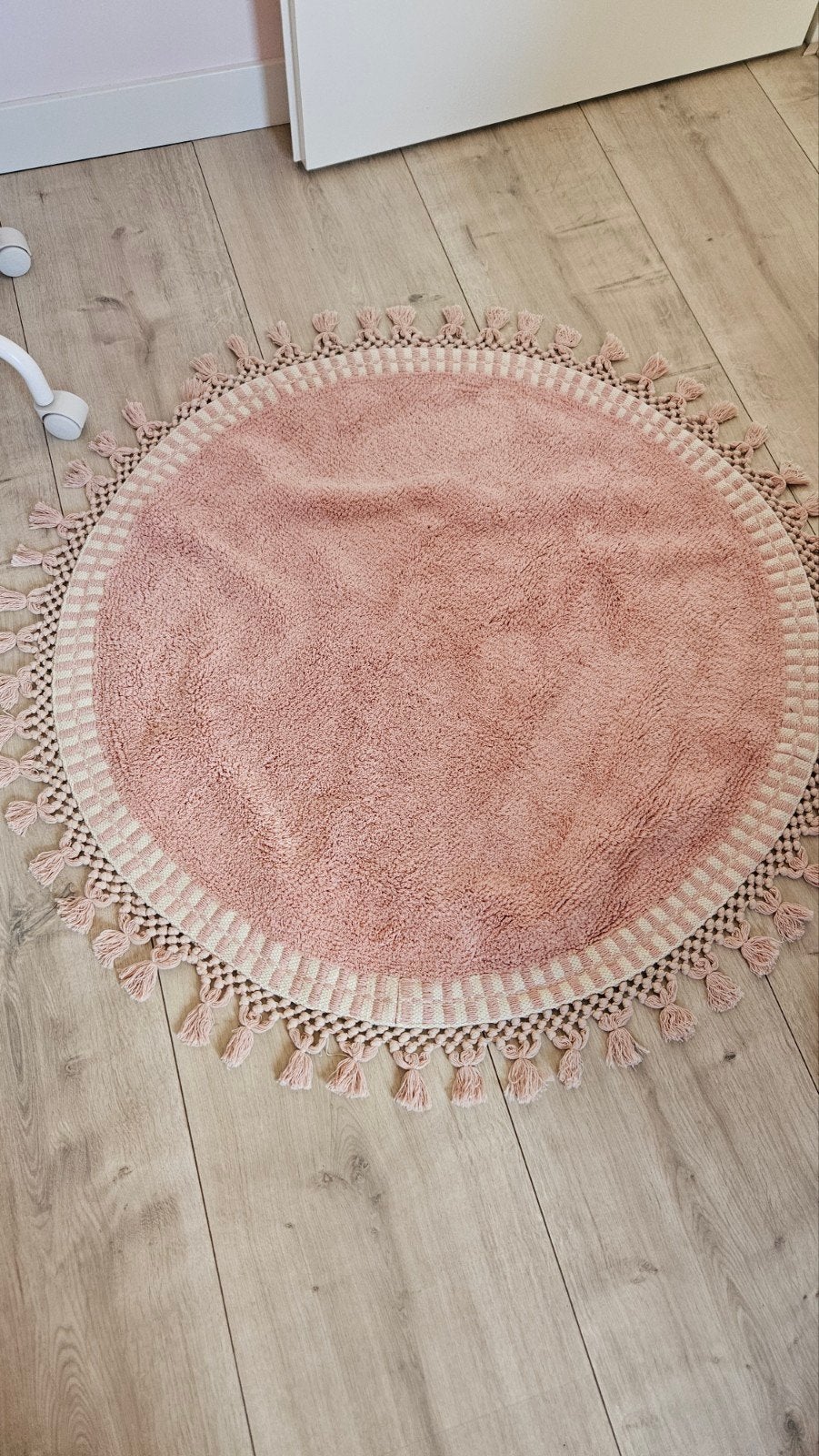 nieuw vloerkleed Kwantum, roze 100cm, Ophalen of Verzenden, Nieuw, Roze, Rond