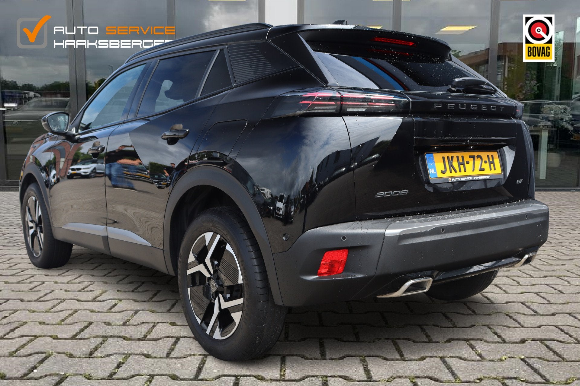 Peugeot 2008 1.2 PureTech 130 GT-Line | ACC | 360 Camera | L, Auto's, Gebruikt, 1199 cc, Automatische klimaatregeling, Zwart