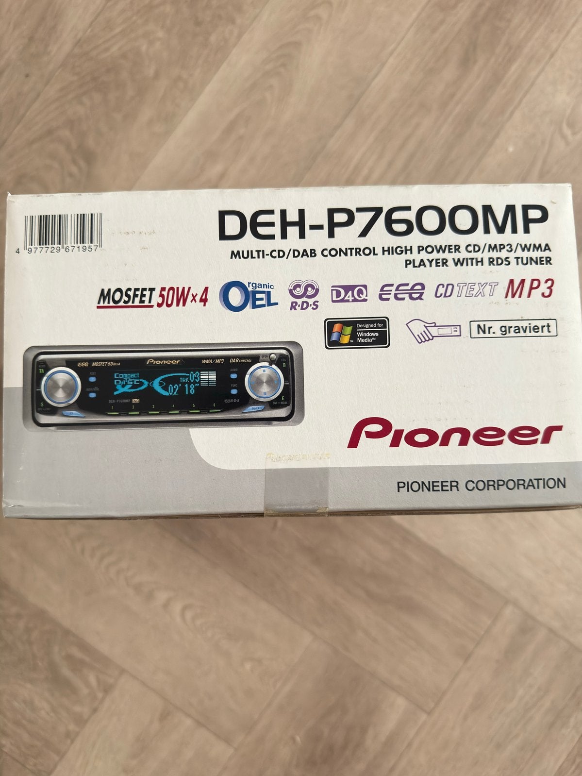 Splinternieuw Pioneer DEH-P7600MP Autoradio CD/MP3 dolfijn, Ophalen of Verzenden, Nieuw