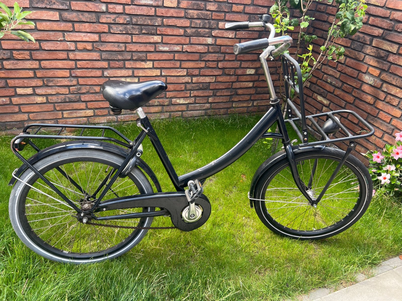 24 inch fiets, gebruikt, met voordrager, Ophalen, Gebruikt, Terugtraprem, 24 inch