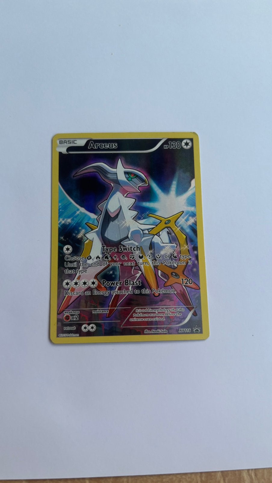 Arceus XY116, Ophalen of Verzenden, Zo goed als nieuw