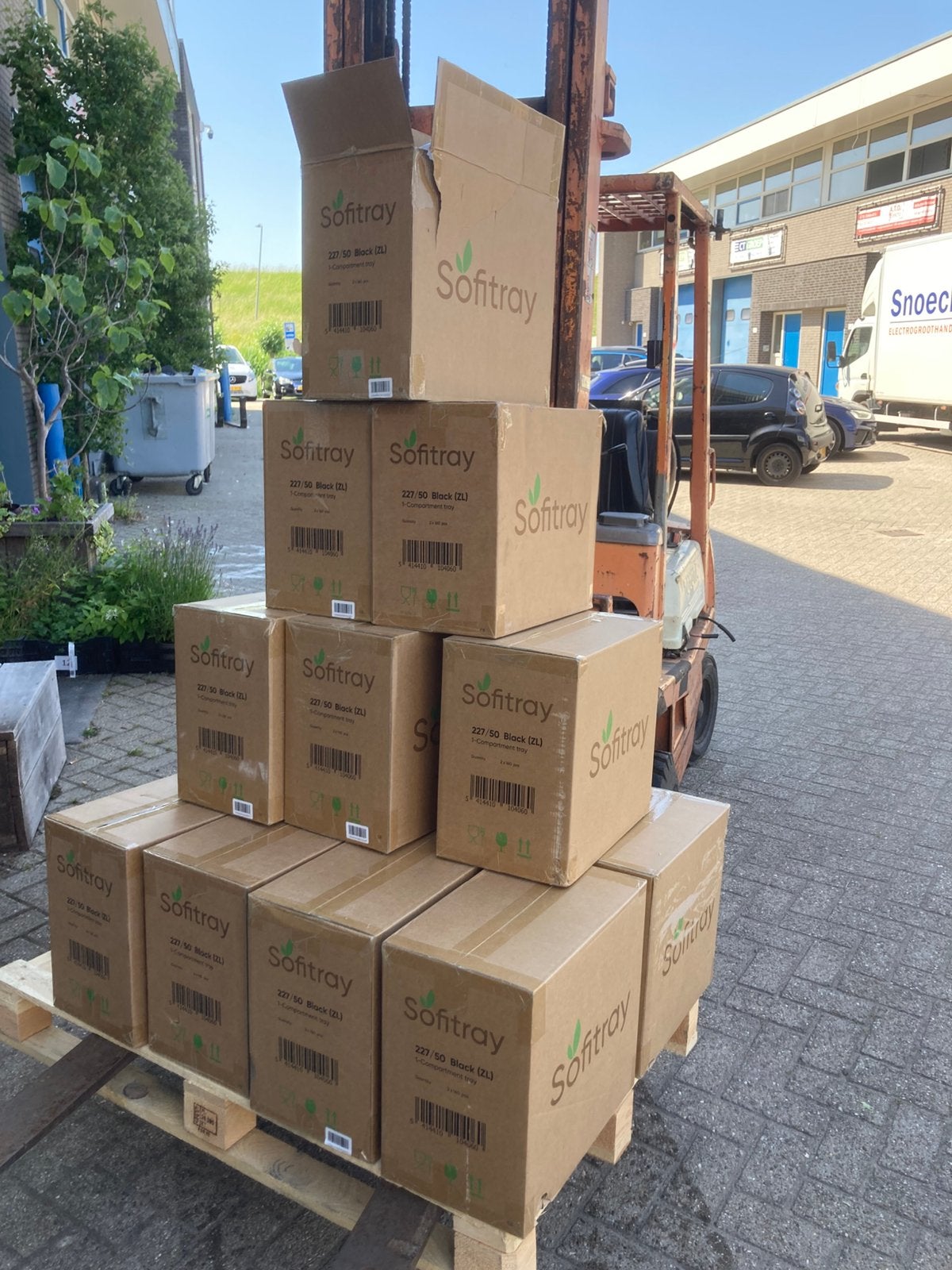 4480 stuks nieuwe Sofitray bakjes (sealbare) 22.5x17.5x5 cm, Ophalen of Verzenden, Zo goed als nieuw
