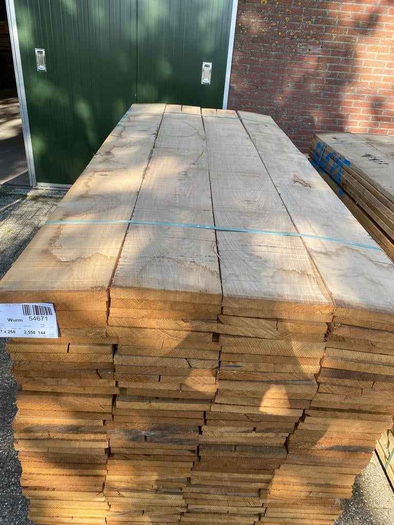 Eiken planken te koop. 210x27 mm KD, Tuin en Terras, Palen, Balken en Planken, Nieuw, Planken, 180 tot 250 cm, Ophalen of Verzenden