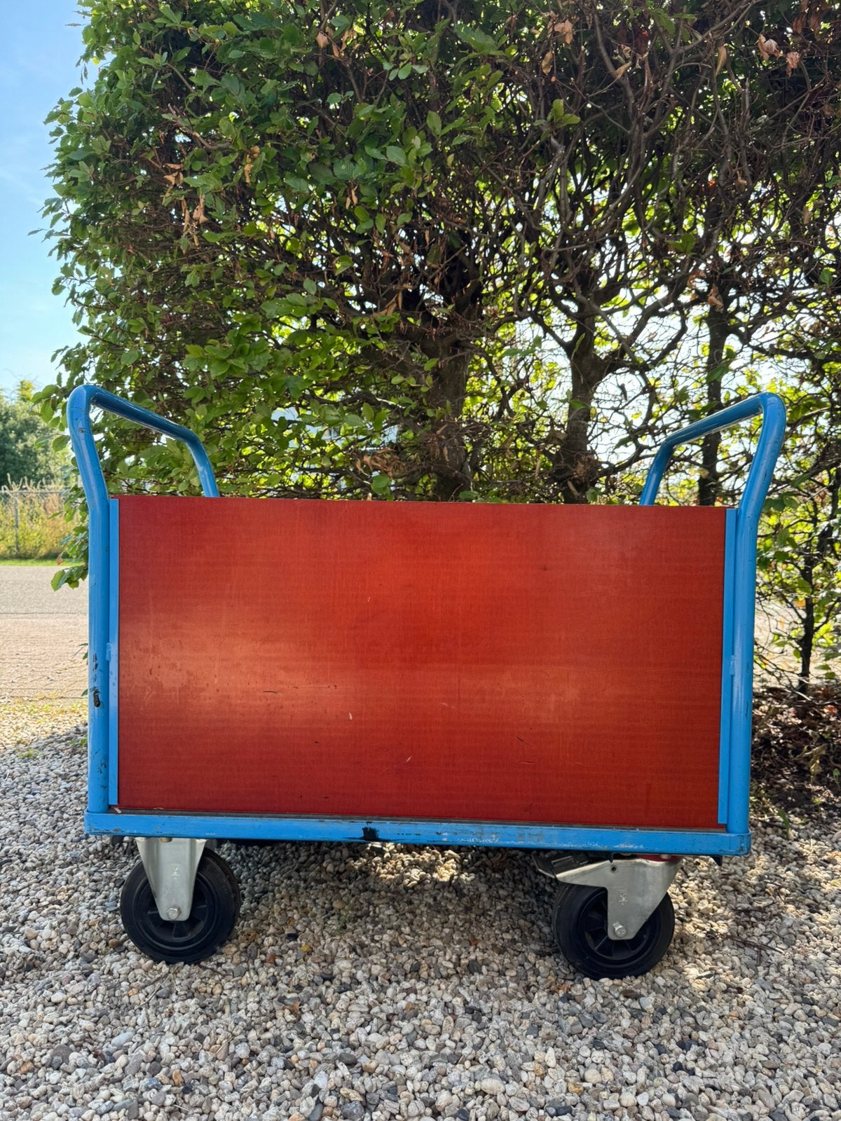 Plateauwagen platformwagen transportwagen magazijnkar, Ophalen