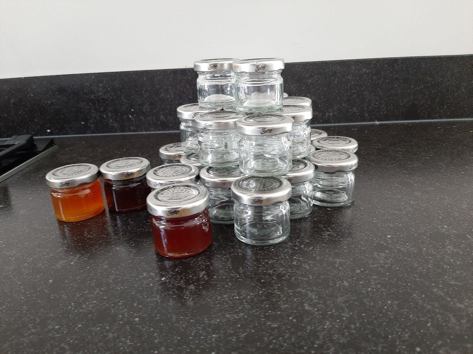 mini jampotjes, Ophalen of Verzenden, Zo goed als nieuw