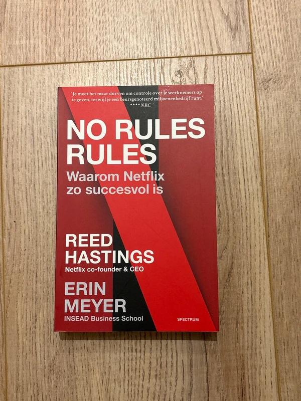 No rules rules - Waarom Netflix zo succesvol is, Reed Hastings & Erin Meyer, Ophalen of Verzenden, Zo goed als nieuw, Economie en Marketing