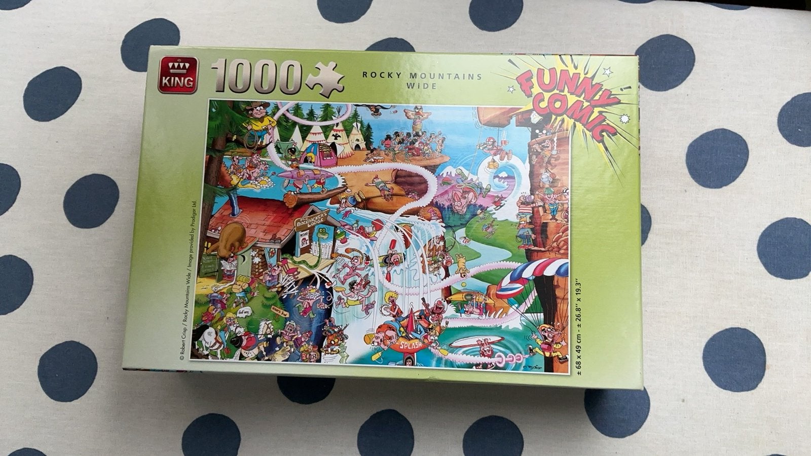 King Cartoon puzzel 1000 stukjes, Spelcomputers en Games, Ophalen of Verzenden, Geel, Zo goed als nieuw