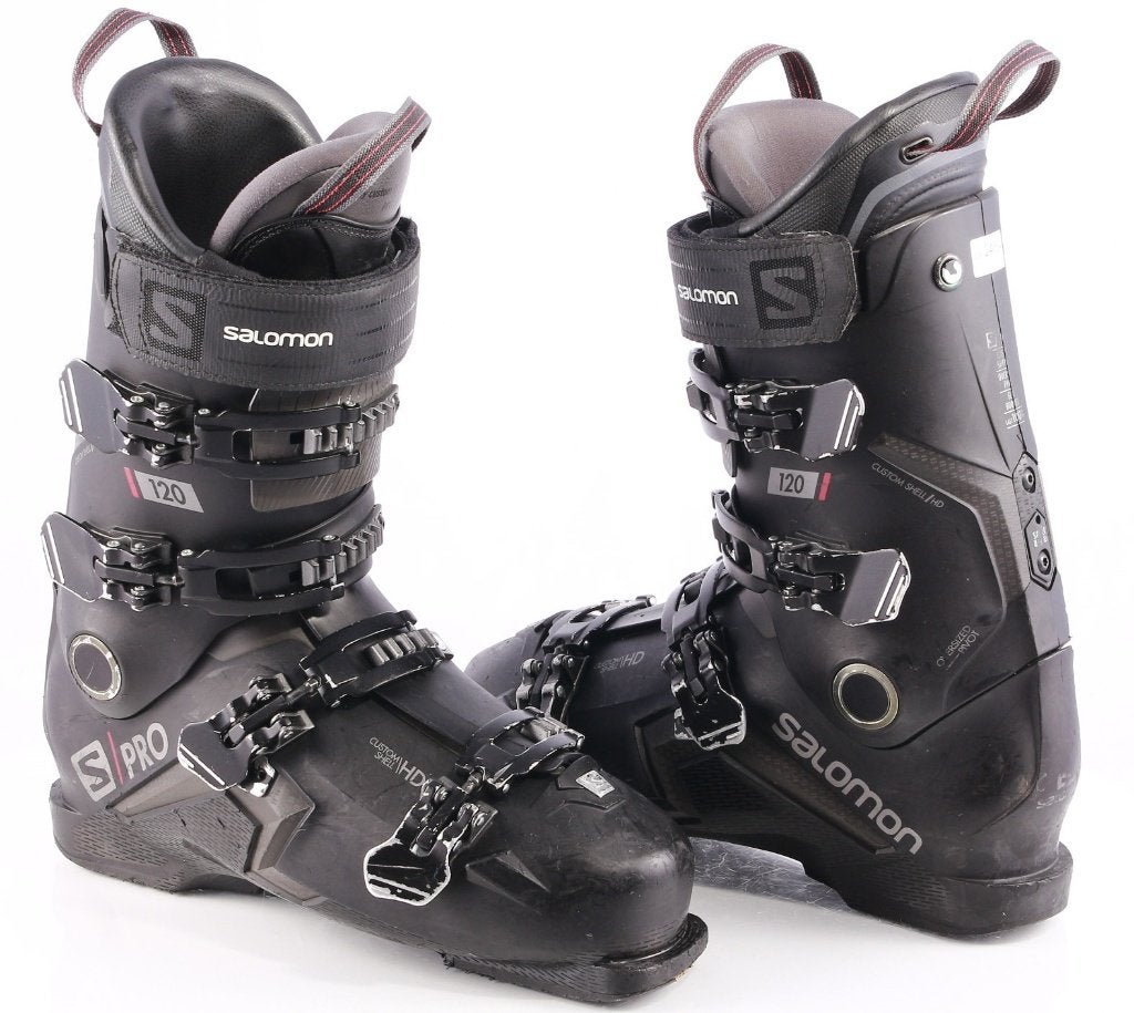 40,5; 41 EU skischoenen SALOMON S/PRO 120, custom shell HD, 160 tot 180 cm, Gebruikt, Verzenden, Schoenen