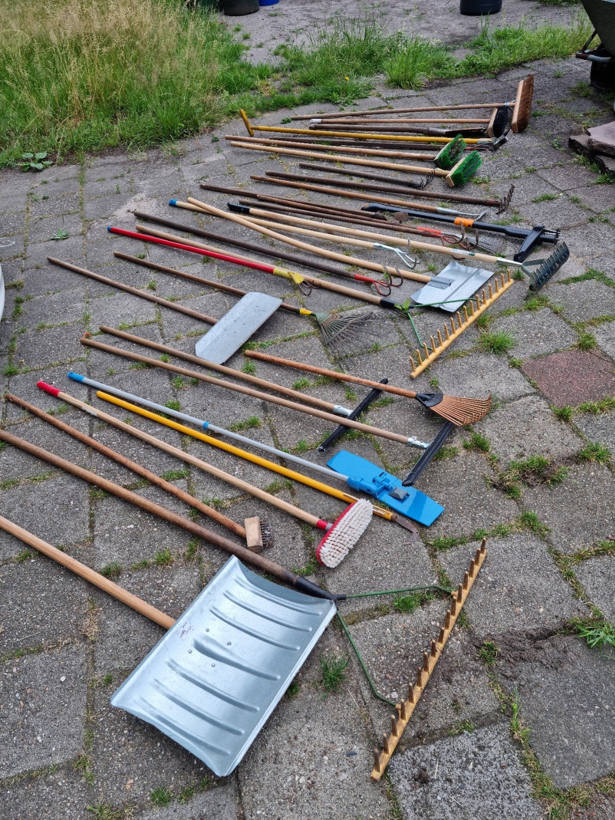 Gigantische collectie tuin gereedschap harken schoffels etc!, Ophalen, Zo goed als nieuw, Hark