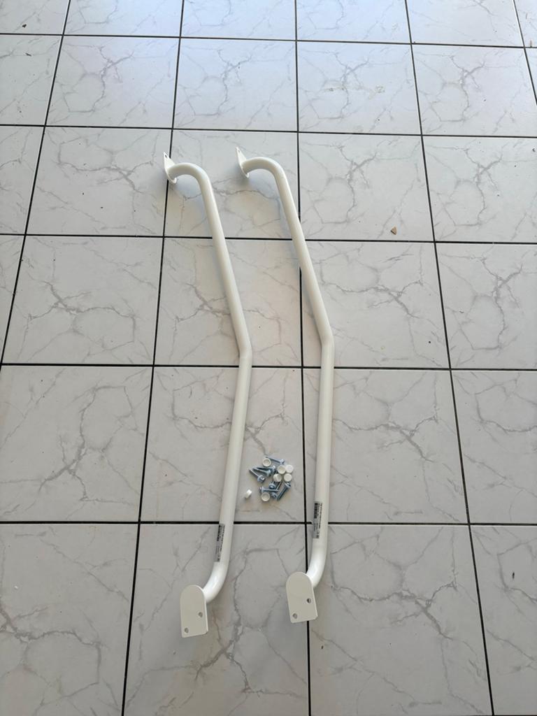 2x Witte Trapleuning / Grab Rail voor Trap, Ophalen, Zo goed als nieuw, Trap