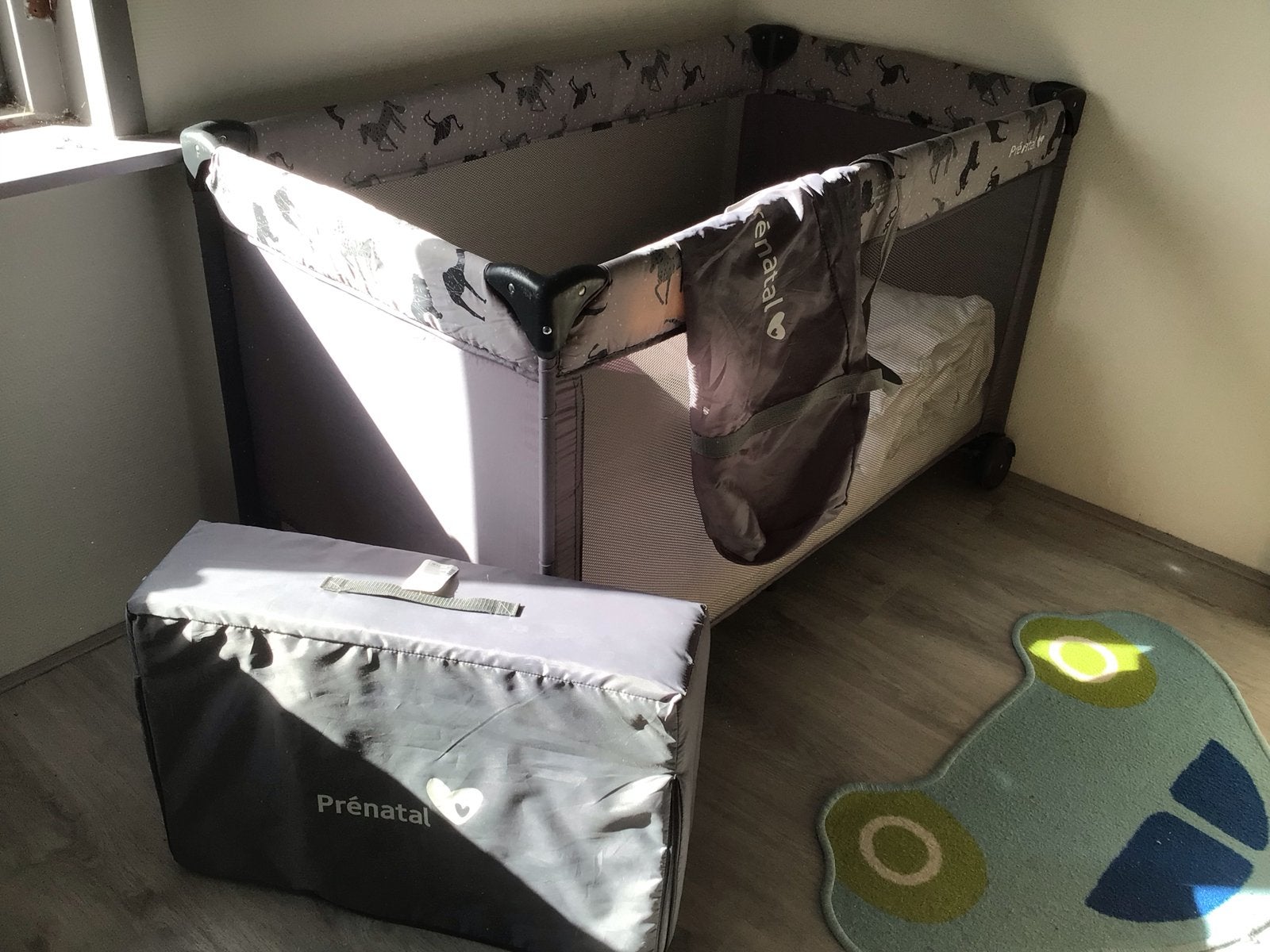 Prenatal Campingbedje met matras en dekbed, Ophalen, Gebruikt, Matras