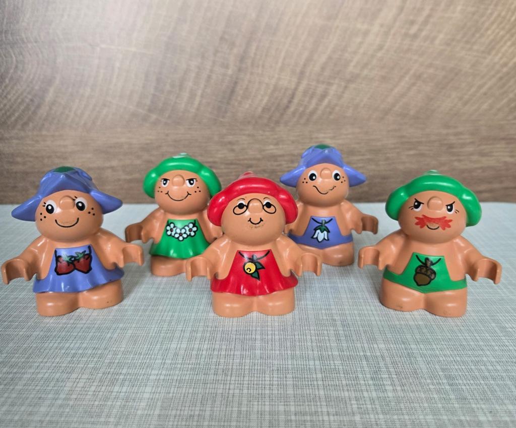 5 Duplo poppetjes uit de "Little Forest Friends" serie., Ophalen of Verzenden