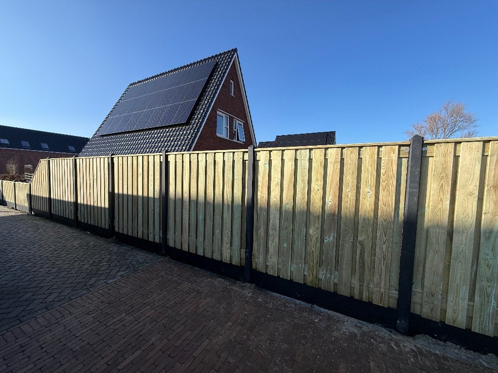 Hout en beton schuttingen, gratis offerte!, Ophalen, 1 tot 2 meter, Minder dan 3 meter, Nieuw
