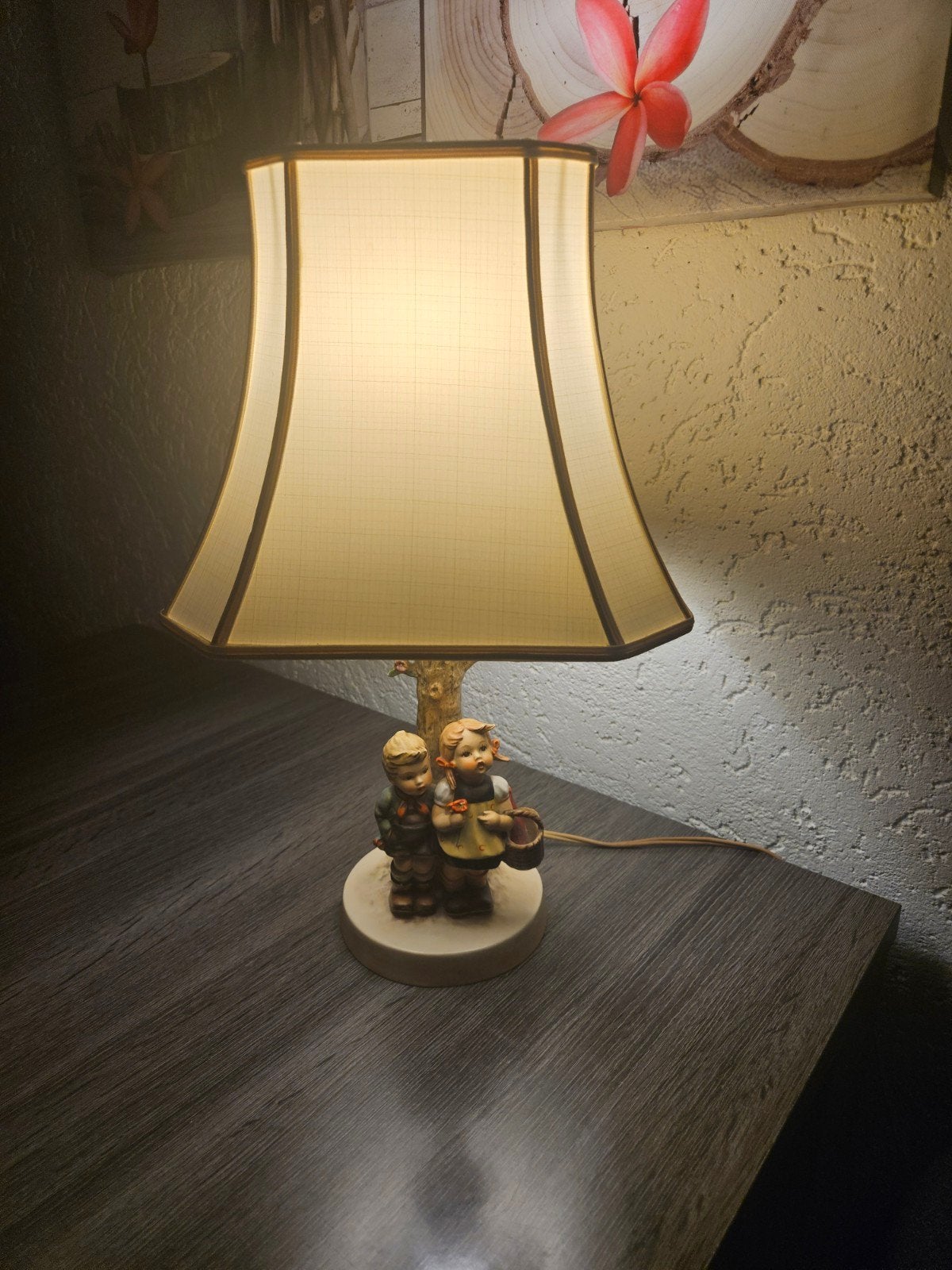 mooie hummel goebel tafellamp, Bruin, Ophalen, Vintage