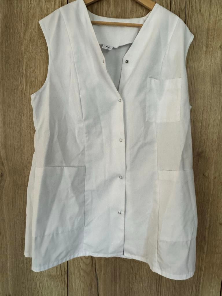 Witte Zorgjas zonder Mouwen, Kleding | Dames, Ophalen of Verzenden, Nieuw