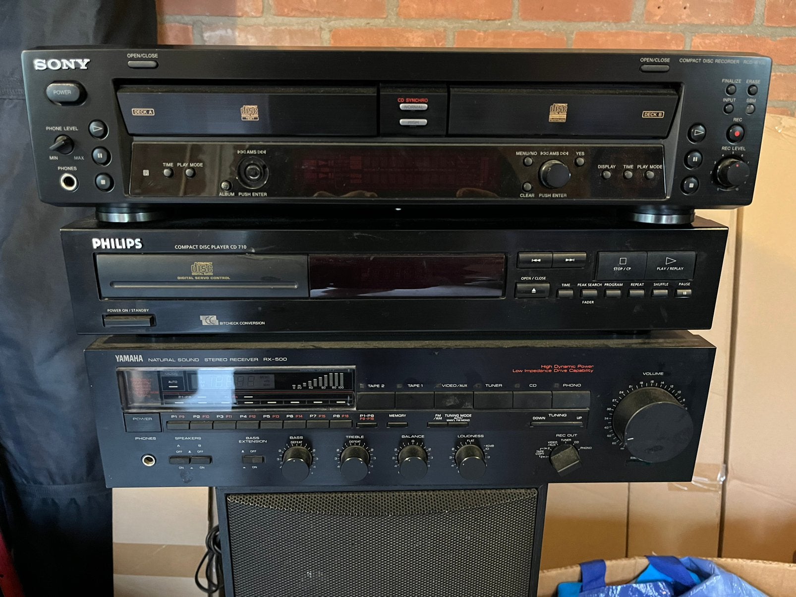 Sony compact disk recorder RDC-W100, Ophalen of Verzenden, Zo goed als nieuw, Sony