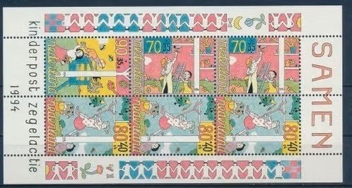 Nederland 1994 - nvph 1627 - Blok Kinderzegels, Ophalen of Verzenden, Na 1940, Postfris