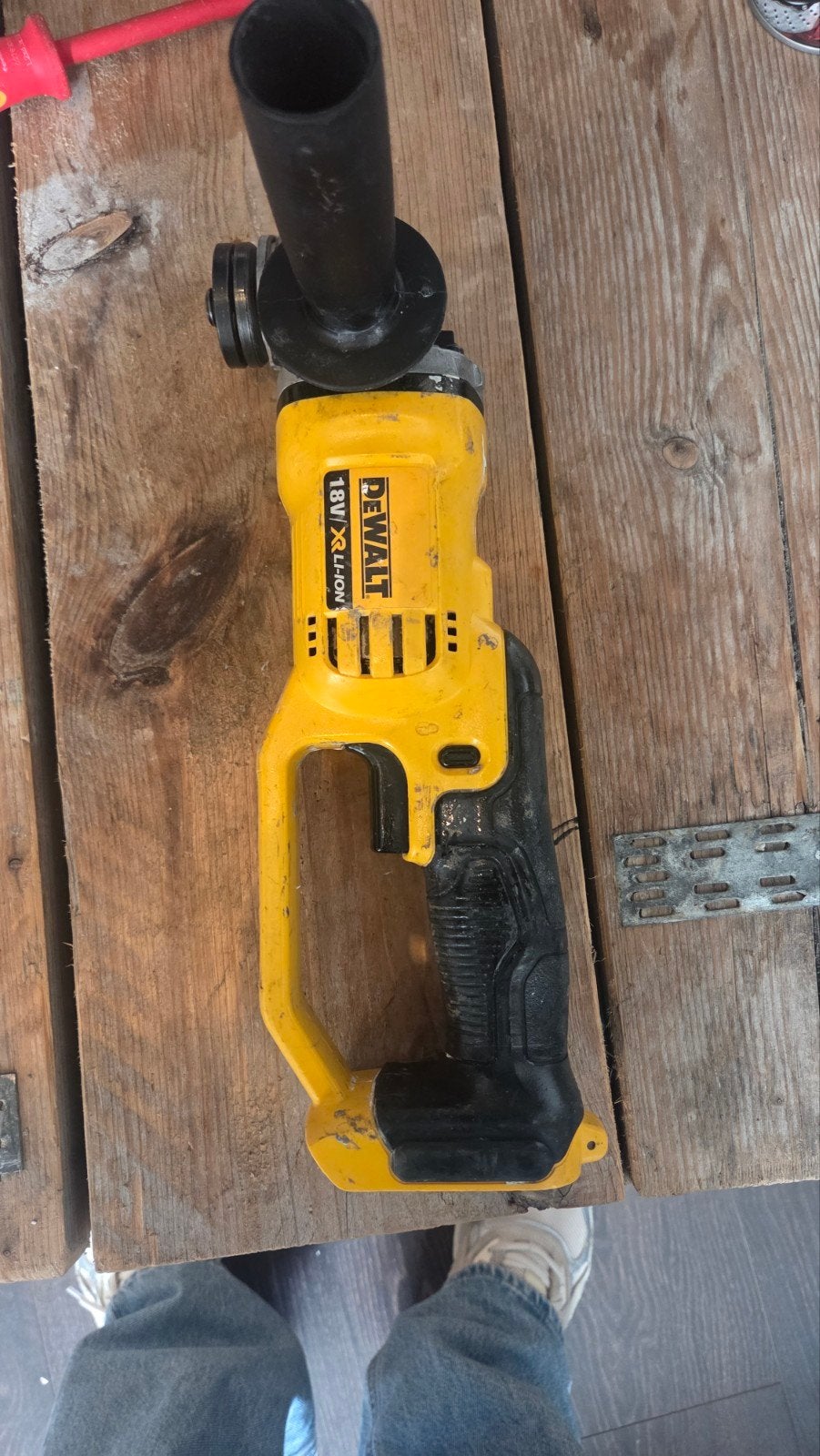 Dewalt slijptol - Goed werkend met gebruikssporen, Ophalen of Verzenden, Gebruikt, 1000 watt of meer, Haakse handslijpmachine