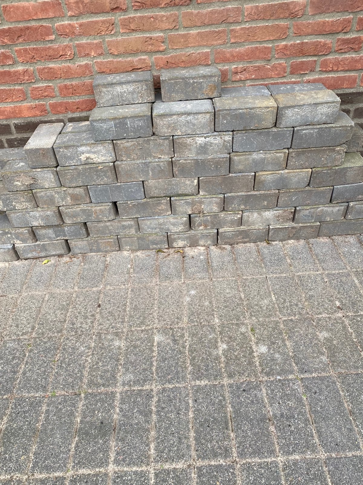 Grijze straatstenen, Ophalen, Klinkers, Zo goed als nieuw, Minder dan 5 m²
