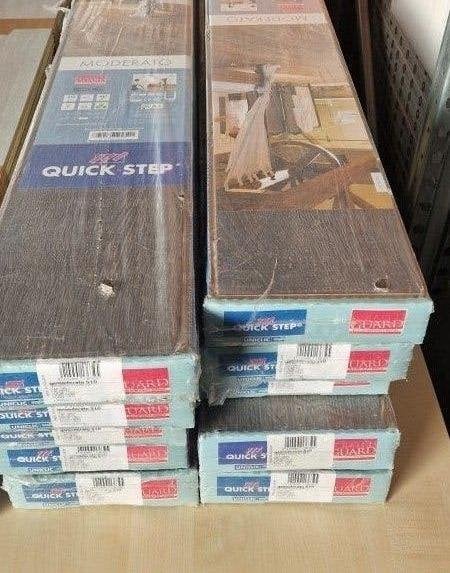 18 m2 laminaat Quick-Step Moderato QSM510. Eik Grijs, Ophalen, Breestraat 2B 8710 Wielsbeke Belgium, Bruin, Www.unilin.com